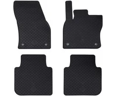 Automobilių kilimėlis 4 pcs Juoda tinka Škoda KODIAQ 2017-2023