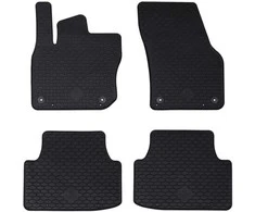 Automobilių kilimėlis 4 pcs Juoda tinka VW TIGUAN TDI 2024-