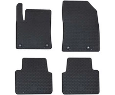 Automobilių kilimėlis 4 pcs Juodas Guma