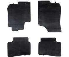 Automobilių kilimėlis 4 pcs Juodas Guma