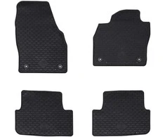 Automobilių kilimėlis 4 pcs Juodas Guma