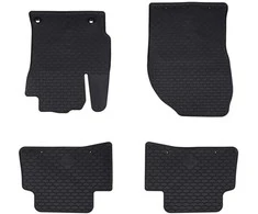 Automobilių kilimėlis 4 pcs Juodas Guma