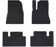 Automobilių kilimėlis 4 pcs Juodas Guma