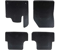 Automobilių kilimėlis 4 pcs Juodas Guma