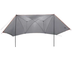 Automobilių palapinė su stogu Pilka ir oranžinė 350 x 250 cm