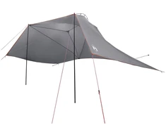 Automobilių palapinė su stogu Pilka ir oranžinė 350 x 250 cm