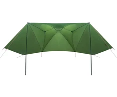 Automobilių palapinė Žalia 350 x 250 cm Poliesteris ir plienas