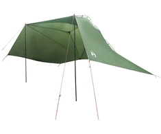 Automobilių palapinė Žalia 350 x 250 cm Poliesteris ir plienas