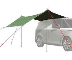 automobilių palapinė žalia, atspari vandeniui