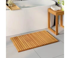 Badematte Natūrali 80 x 50 cm Kietos akacijos mediena