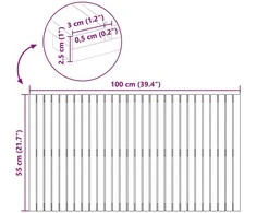 Badematte Paprastas Ruda 100 x 55 cm Medis