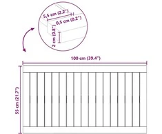 Badematte Natūrali 100 x 55 cm Kietos akacijos mediena