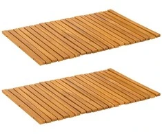 Badematte Ruda 60 x 40 cm Kietos akacijos mediena