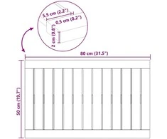 Badematte Paprastas Ruda 80 x 50 cm Medis