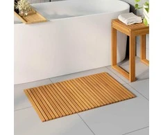 Badematte Ruda 80 x 50 cm Kietos akacijos mediena