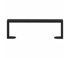 Baldų kojelės 12 pcs Juoda 311 x 40,5 x 100 mm Geležis