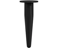Baldų kojelės 2 vnt. Juoda Ø 40 x 98 mm Geležis