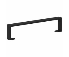 Baldų kojelės 2 pcs Juoda 436 x 40,5 x 100 mm Geležis