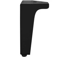 Baldų kojelės 2 pcs Juoda 54,1 x 54,1 x 100 mm Geležis