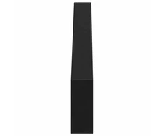 Baldų kojelės 2 pcs Juoda 596 x 40,5 x 100 mm Geležis