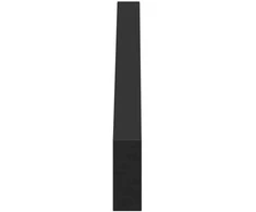 Baldų kojelės 2 pcs Juoda 796 x 40,5 x 100 mm Geležis