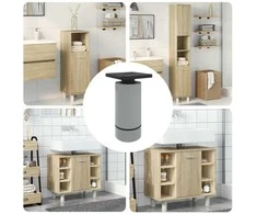 Baldų kojelės Reguliuojamas 12 pcs Balta 64 x 64 x 100 mm PP