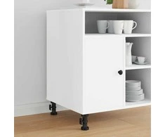 Baldų kojelės Reguliuojamas 2 pcs Juoda 46 x 46 x 128 mm PP