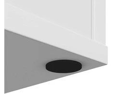 Baldų kojų pagalvėlės 2 vnt. Juoda Ø 30 x 2 mm EVA