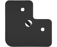 Baldų pėdelė 2 pcs Juoda 54.1 x 54.1 x 100 mm Geležis