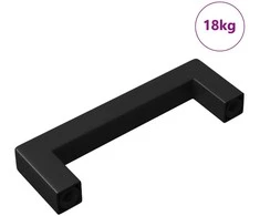 Baldų rankena 530 vnt. Juodas 105 x 12 x 36 mm Geležis
