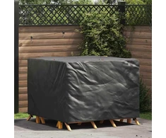 Baldų uždangalas Juoda 125 x 125 x 74 cm 420D Oksfordo audinys