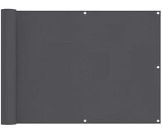 Balkono Ekranas Antracitas 75 x 200 cm PU dengtas oksfordas alu
