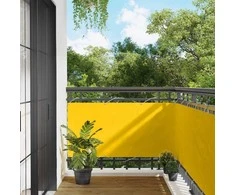 Balkono Ekranas Geltona 75 x 200 cm PU dengtas oksfordas alu