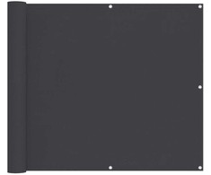 Balkono Ekranas Juodas 100 x 800 cm Oksfordo audinys
