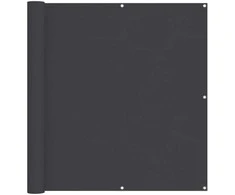 Balkono Ekranas Juodas 110 x 600 cm Oksfordo audinys