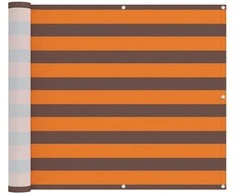 Balkono Ekranas Oranžinė ir ruda 100 x 600 cm Oksfordo audinys