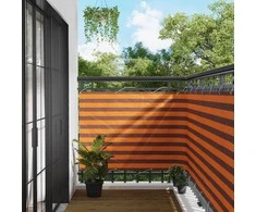 Balkono Ekranas Oranžinė ir ruda 110 x 500 cm Oksfordo audinys