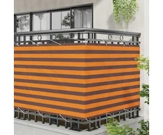 Balkono Ekranas Oranžinė ir ruda 110 x 600 cm Oksfordo audinys