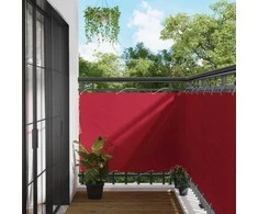 Balkono Ekranas Raudona 110 x 700 cm Oksfordo audinys