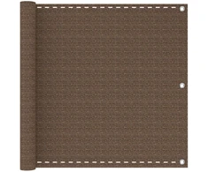 Balkono Ekranas Ruda 75 x 1000 cm HDPE ir aliuminis