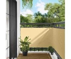 Balkono Ekranas Smėlio 100 x 800 cm Oksfordo audinys