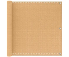 Balkono Ekranas Smėlio 75 x 700 cm HDPE ir aliuminis
