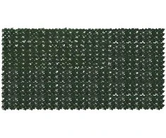 Balkono ekranas su lapais Tamsiai žalia 300 x 150 cm