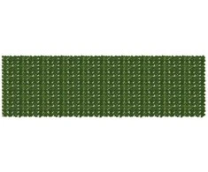 Balkono ekranas su lapais Žalia 500 x 150 cm