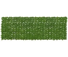 Balkono ekranas su lapais Žalia ir geltona 300 x 100 cm