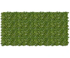 Balkono ekranas su lapais Žalia ir geltona 200 x 100 cm