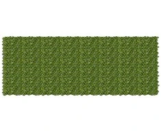 Balkono ekranas su lapais Žalia ir geltona 400 x 150 cm