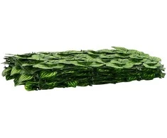 Balkono ekranas su lapais Žalia ir geltona 400 x 100 cm