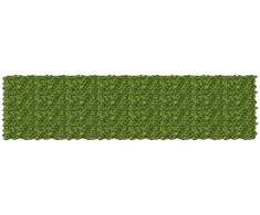 Balkono uždanga su lapais Žalia ir geltona 400 x 100 cm