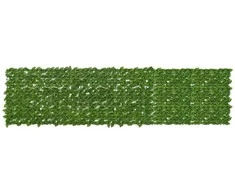 Balkono ekranas su lapais Žalia ir geltona 300 x 75 cm